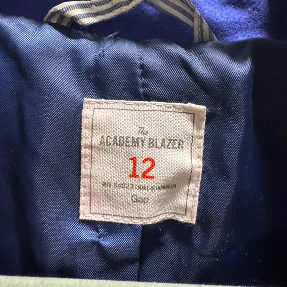 GAP Women's Wool Royal Blue Purple Academy Blazer 12 - Picture 3 of 6
